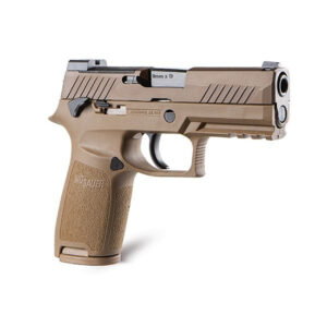 Sig Sauer, P320 M18, Striker Fired, 9mm, 3.9" Barrel, Polymer Frame, Coyote Finish, DP Pro Plate, Manual Safety, Night Sights, 1-17Rd Magazine & 1-21Rd Magazines