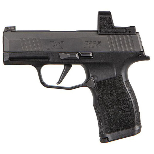 Sig Sauer, P365X, Striker Fired, Compact, 9mm, 3.1" Barrel, Polymer Frame, Black, Romeo Zero 3 MOA Reflex Optic, 12Rd, 2 Magazines