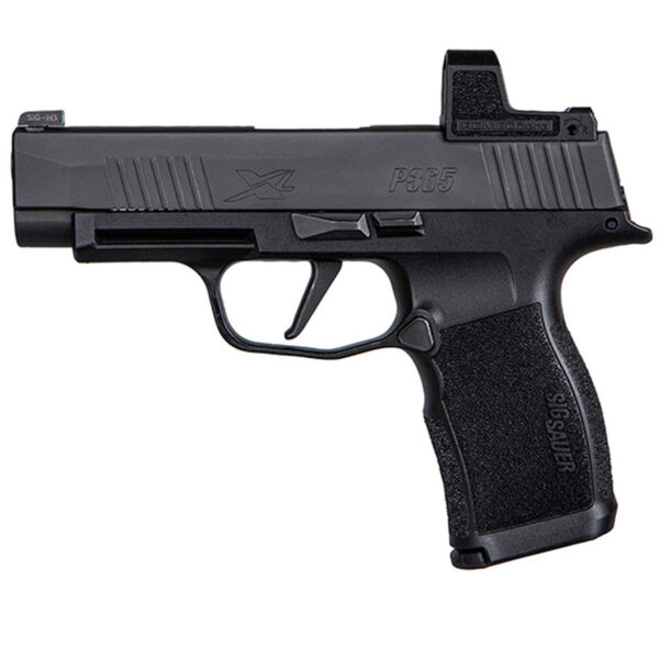 Sig P365 XL Compact 9mm, 3.7" Barrel, Polymer, Black, Romeo Zero Reflex Optic, 2x12rd