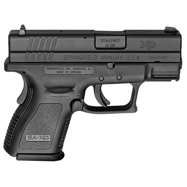 Springfield XD Sub-Compact Essential Package, .40 S&W, 3" Barrel, 12rd, Black