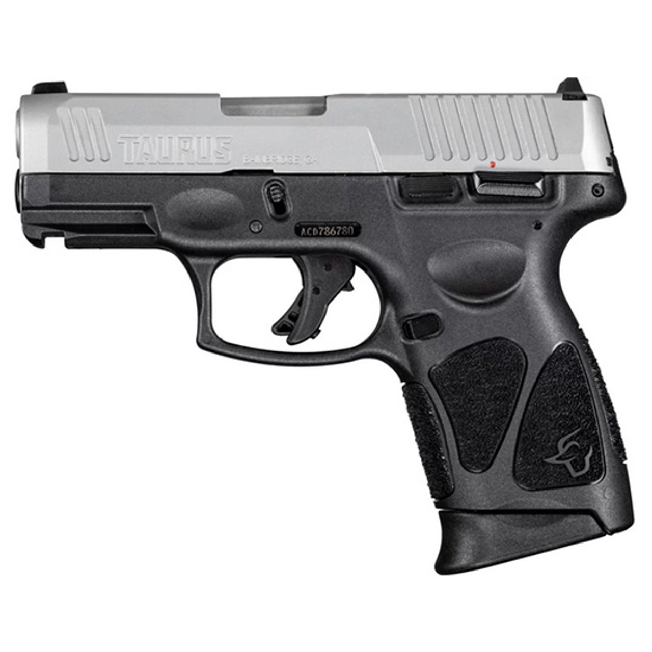 Taurus G3C 9mm, 3.26" Barrel, Black Picatinny Rail Frame, Stainless Steel Slide, 10rd - Concealed Carry Guns | The Gun Shop