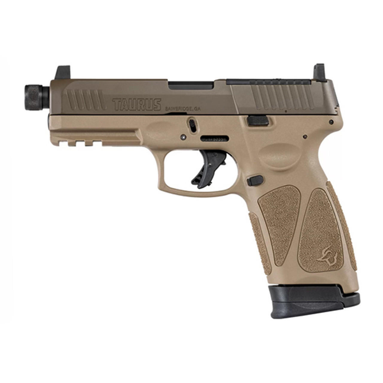 Taurus G3 Tactical TORO 9mm, 4.5" Threaded Barrel, Fixed Suppressor Height Sights, Patriot Brown/Tan, 2x17rd Magazines - Concealed Carry Guns | The Gun Shop