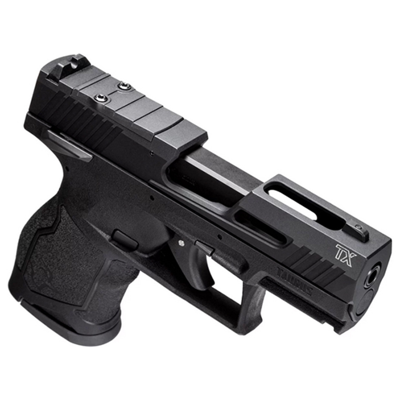 Taurus TX22 22 LR, 3.5" Compact Threaded Barrel, Black, Manual Safety, Adj. Rear Sight, 10rd - Target Shooting | The Gun Shop