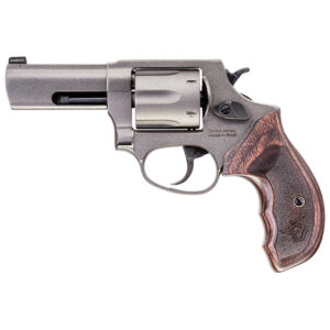Taurus 856 Defender 38 Spl + P 6rd 3" Stainless Cerakote Cylinder Tungsten Cerakote Frame Altamont Wood Grip - Taurus | The Gun Shop