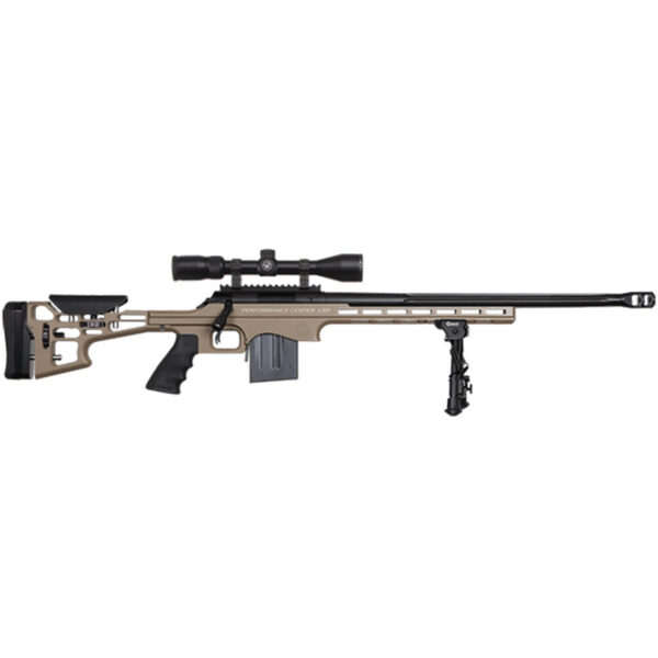 T/C Arms Performance Center LRR 6.5 Creedmoor 26", Black Flat Dark Earth Aluminum Chassis Stock Vortex 4-12x, 10 rd