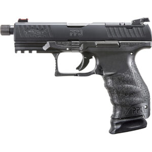 Walther PPQ Classic Q4 TAC Striker Fired, Full Size 9mm, 4.6" Threaded Barrel, Polymer Frame, Black Tenifer Finish, 3 15Rd