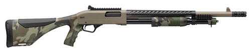 Winchester SXP Extreme Defender 12 Ga, 3" Chamber 18" Barrel, Flat Dark Earth Rec, Woodland Camo, 5rd - Firearm | The Gun Shop