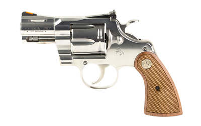 Colt Python .357 Magnum 2.5″ Stainless 6-Round Walnut - revolvers | The Gun Shop