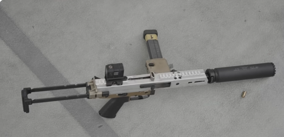 B&T KH9S Subgun - 9mm Semi-Auto Pistol with Folding Stock - Triggers | The Gun Shop