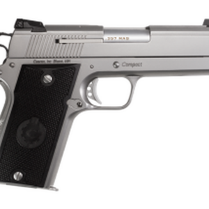 Coonan Compact 357 Mag, 4", Satin Stainless, Fixed White Dot Sights, Black Alum Grips, 2 Mags (Special Order)