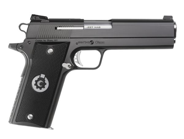 Coonan Classic 357 Mag, 5", Black Ionbond Stainless, Fixed White Dot Sights, Black Alum Grips, 1 Mag (Special Order)