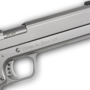 Coonan MOT 45 ACP, 5", Satin Stainless, Fixed White Dot Sights, Black Alum Grips, 1 Mag (Special Order)