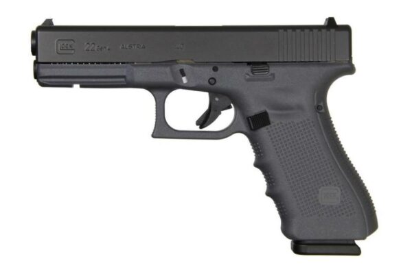 Glock G22 G4 .40 S&W, 4.48", 10rd, Fixed Sights, Gray Frame