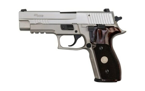 Sig P227 AS Elite .45 ACP, Used, 4.4" Barrel, Stainless, SigLite, Wood Grips, 10rd