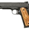 Chiappa 1911-45 Custom 45 ACP 5" Barrel, Checkered Wood Grips Novak Sights Black, 8rd