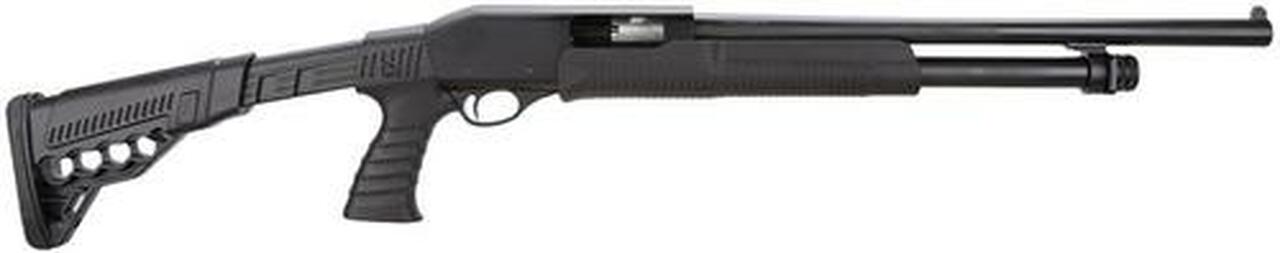 Chiappa C6-12 Pump 12ga 3" 18.5" MC1, Black 4Pos Stock, PG Synthetic B, 5 rd