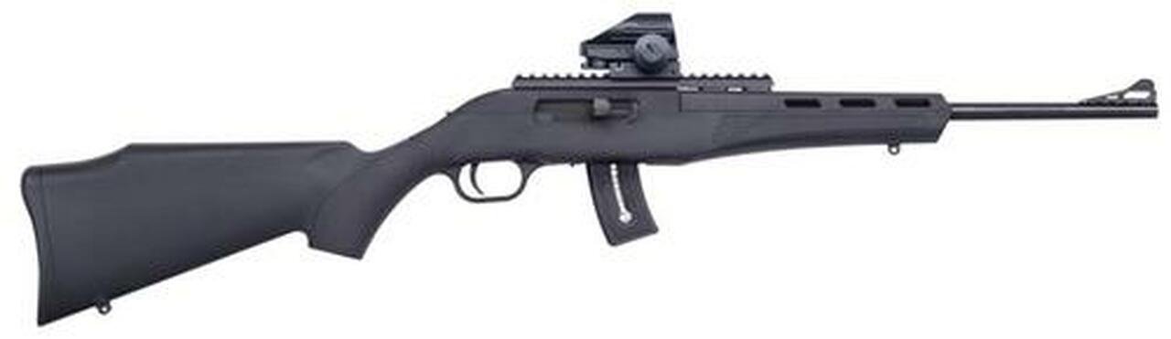 Mossberg Blaze SA 22LR 16.5" Barrel, Synthetic Stock Black Dead Ringer Green Dot, 25rd