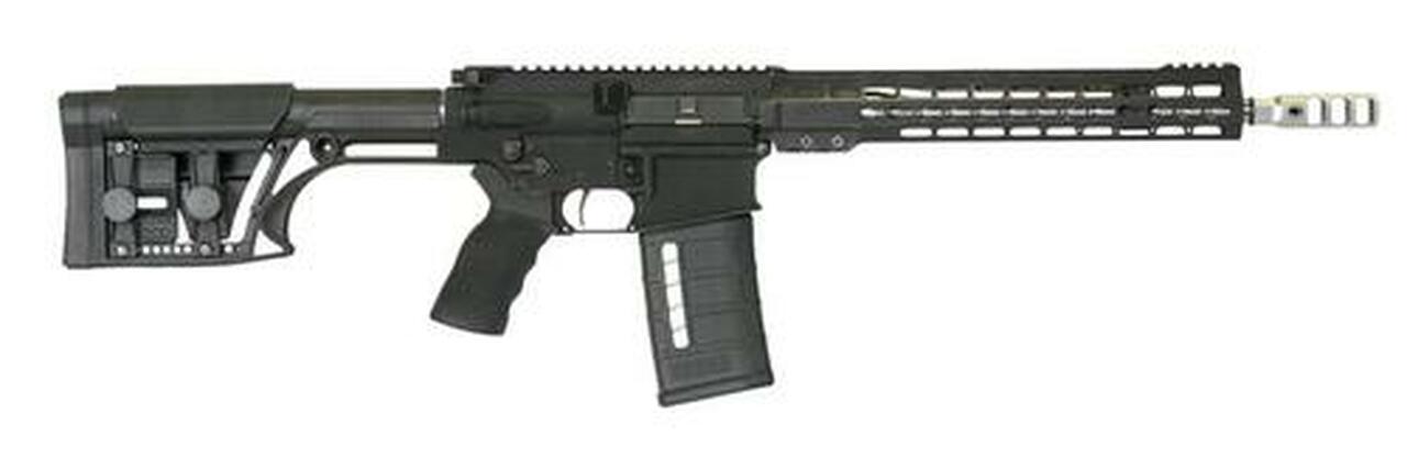 ArmaLite AR-10 3-Gun Rifle 13.5" SA 308 Win 13.5" Barrel, MBA-1 Stock Black, 25rd