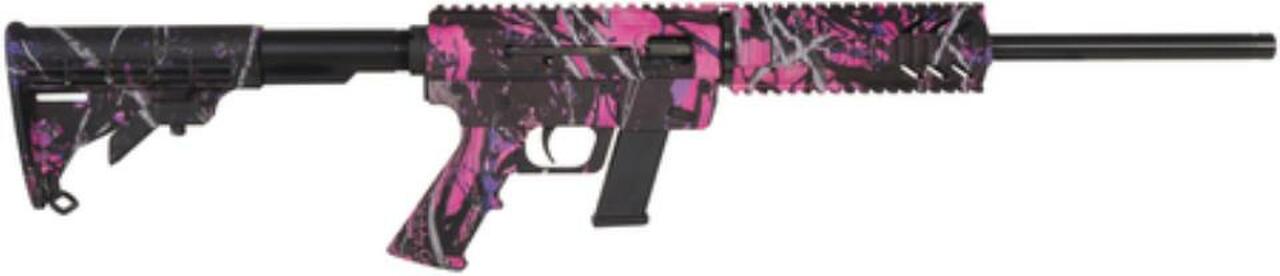 Just Right Carbine 45 ACP 16.25" Threaded Barrel Collapsible Stock Muddy Girl Camo Finish Fixed 10rd Glock Magazine - CA Compliant