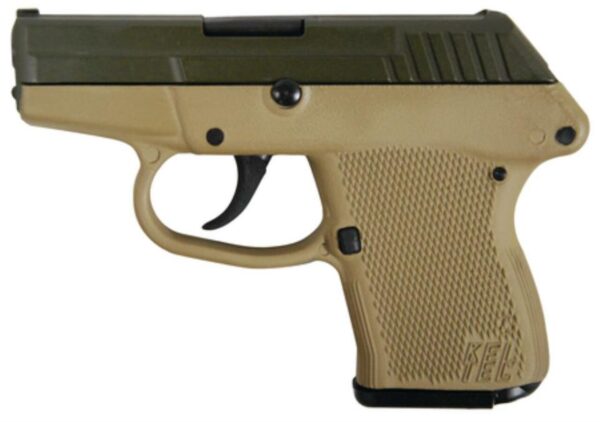 Kel-Tec P-32 .32 ACP 2.68" Barrel Cerakote Olive Drab Slide Tan Frame 7rd Mag
