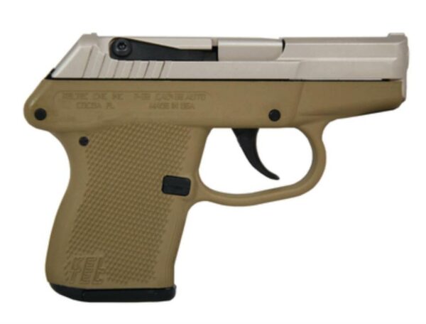 Kel-Tec P-32 .32 ACP 2.68" Barrel Nickel Boron Coated Slide Tan Grip/Frame Double Action Only 7rd
