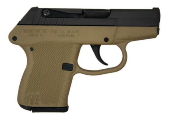 Kel-Tec P-32 .32 ACP 2.68" Barrel Parkerized Slide Cerakote Tan Grip/Frame Double Action Only 7rd