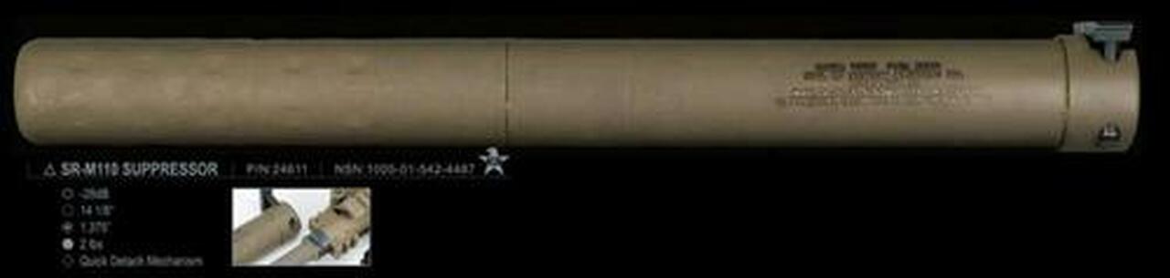 Knights Armament SR-M110 Suppressor