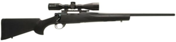 Howa/Hogue Package .270 Winchester 22" Barrel Blue Finish Hogue Overmolded Stock Black Nikko Stirling Panamax 3-9x40mm Riflescope With Rings/Base 5rd