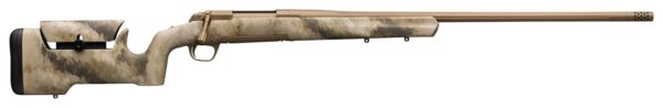 Browning, X-Bolt, Hell's Canyon Max Long Range, Bolt, 6.5 Creedmoor, 26" Barrel, Threaded 5/8X24, Muzzle Brake, Burnt Bronze Cerakote, A-TACS AU Camo Stock with Adjustable Cheek Riser, Right Hand, 4Rd