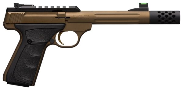 Browning Buck Mark Plus Speed .22 LR, 5.9" Barrel, Burnt Bronze Cerakote, 10rd, Ultragrip FX Grip