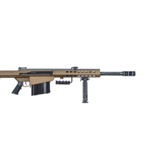 Barrett 82A1 50BMG, 20" Fluted Barrel, Coyote Finish, Carry Case, Monopod, 10rd