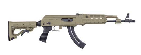 Mossberg Blaze 47 22 LR, 16.5" Barrel, Flat Dark Earth, Adj. Rifle Sights, 25rd