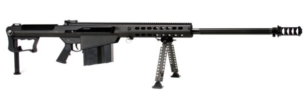 Barrett M107A1 50 BMG, 29" Barrel, Black, Cerakote Finish, Synthetic Stock, Flip Sights, 10Rd Mag, Bipod, Pelican Hard Case