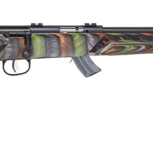 Savage Mark II 22LR, 18" Barrel, Green Finish, Laminate, 2-piece Weaver Base, 10rd