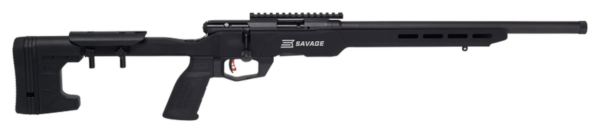 Savage B22 Precision 22LR, 18" Heavy Barrel, Black, MDT Custom Chassis, 10Rd