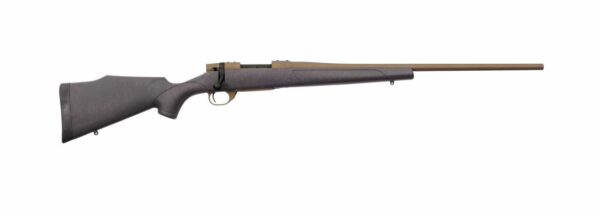Weatherby Vanguard Weatherguard 6.5 Creedmoor, 24" Black Bronze Webbing Fixed Monte Carlo Griptonite Stock Bronze Cerakote, 4rd