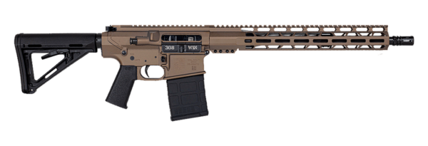 Diamondback Firearms DB10, Semi-automatic, AR, 308 Winchester, 16" Barrel, A2 Flash Hider, Flat Dark Earth Color, Magpul MOE-K Pistol Grip, Magpul MOE Carbine Stock, 15" M-Lok Rail, 20Rd, Gen M3 PMAG