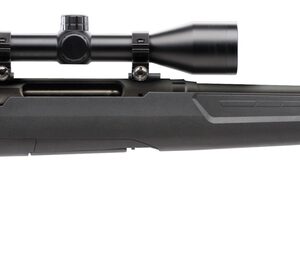 Savage Axis XP Compact, 6.5 Creedmoor, 20", Black Color, Black Polymer Stock, Weaver 3-9x40 Scope, 4Rd, Detachable Box Magazine
