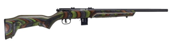 Savage 93R17 Minimalist 17 HMR, 18" Sporter Barrel, Green Laminate Finish, Laminate Stock, 2-Piece Weaver Base, 10rd
