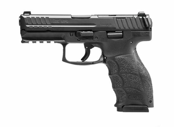 HK VP9 OR, Striker Fired, 9mm, 4.09" Barrel, Polymer Frame, Black, 3 Dot Sights, Optics Ready, 10Rd, 2 Magazines