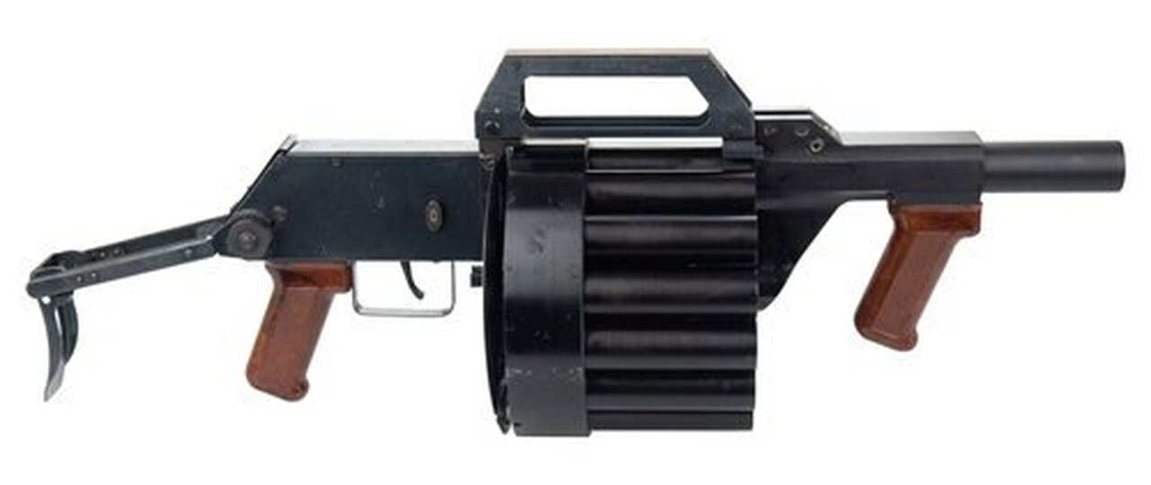 Polish RGA86 26.5mm 15 Shot Rotary Launcher- Folding Stock- NO FFL Transfer Needed: Ships as a NON- GUN!
