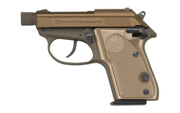 Beretta 3032 Tomcat .32 ACP, 2.9" Threaded Barrel, Manual Safety, FDE, 7rd