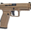 Canik TP9SA MOD 2 9mm, 4.46" Match Barrel, Flat Dark Earth, 2x18rd Mags