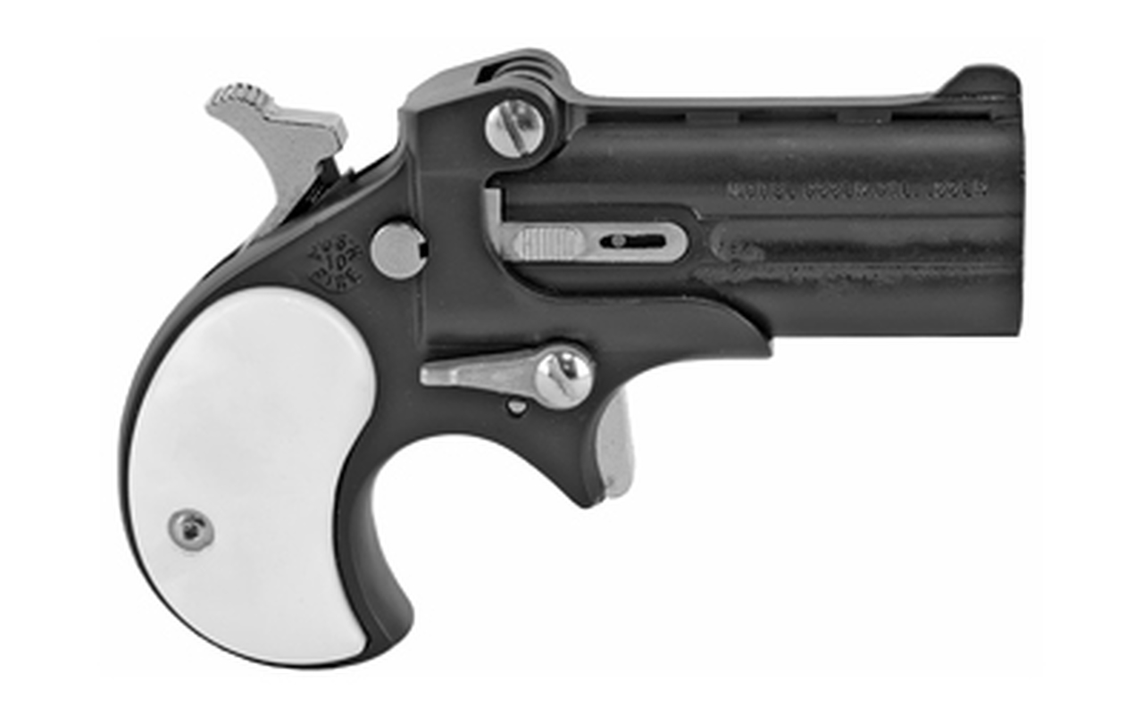 Cobra Pistols Classic Derringer, 22 LR, 2.4" Barrel, Alloy Frame,Black, Pearl Grips, Fixed Sights, 2Rd