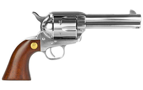 Cimarron Model P 45 LC, 4.75" Barrel, Stainless Steel Frame, Wood Grip, 6rd - Cimarron Firearms | The Gun Shop