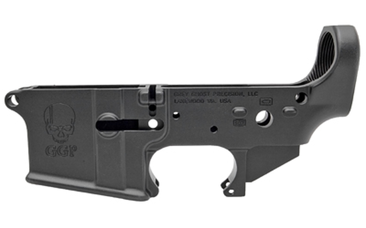 Grey Ghost Cornerstone Forged Lower AR Platform, Multi-Caliber, Black, Hardcoat Anodized