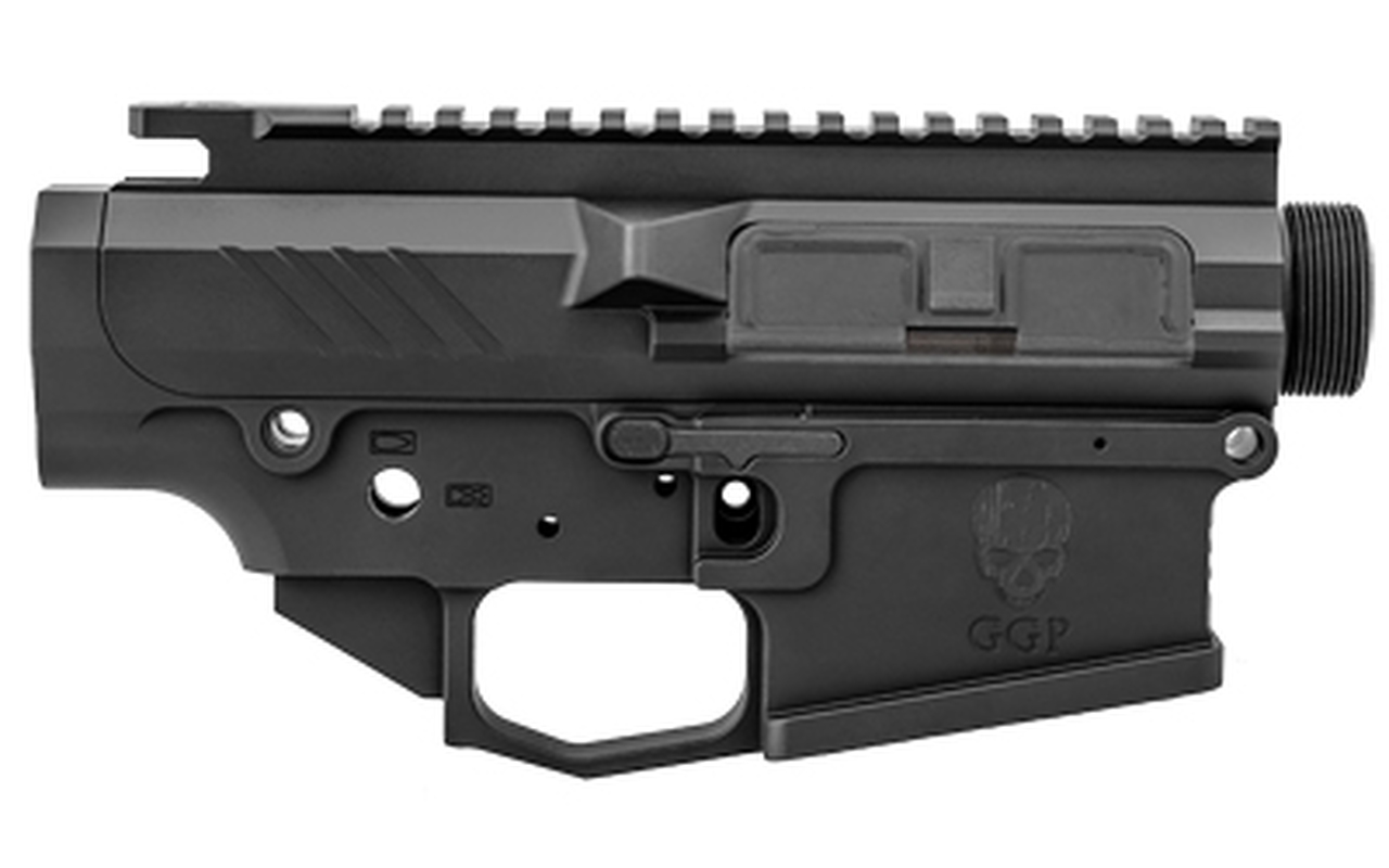 Grey Ghost Precision MKII AR-10 Billet Receiver Set, Black Type III Anodize