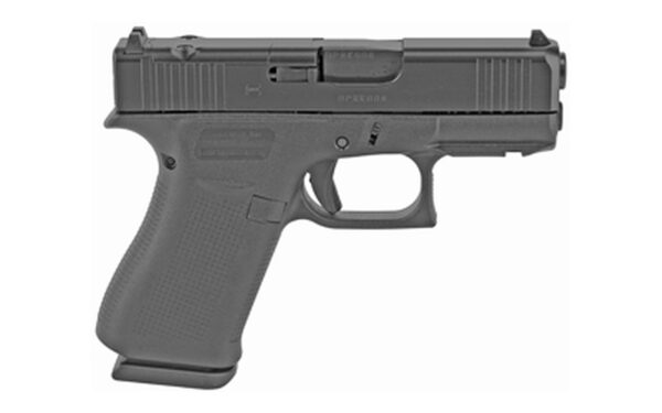 Glock G43X MOS 9mm, 3.41" Barrel, Fixed Sights, Black, 10rd