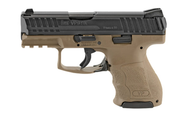 HK VP9SK 9mm, 3.39" Barrel, 3-Dot Sights, Flat Dark Earth, 10rd/13rd