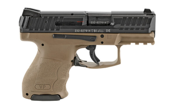 HK VP9SK 9mm, 3.39" Barrel, 3-Dot Sights, Flat Dark Earth, 10rd/13rd